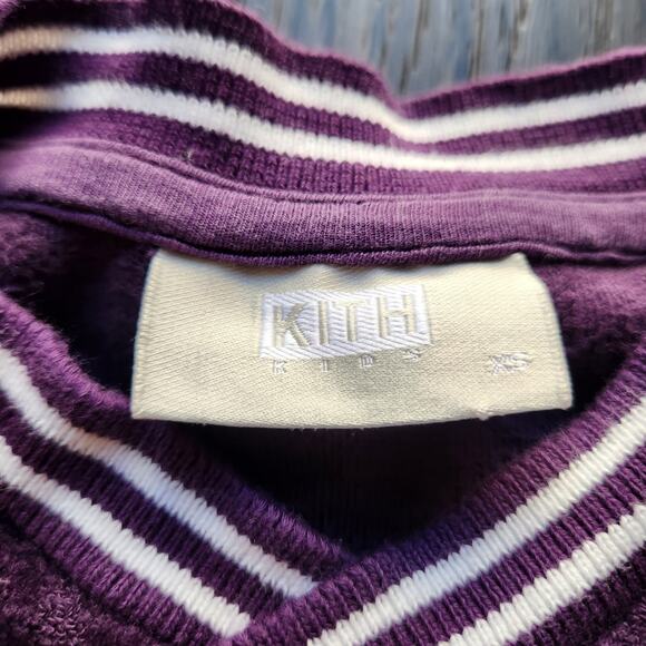 Kith Kids Cropped Velour Soccer Sweatshirt and shorts, xs - Picture 3 of 6